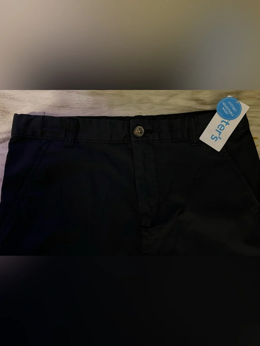NWT Carter’s Kids Black Uniform Chino Pants Adjustable Waist Size 14/14A